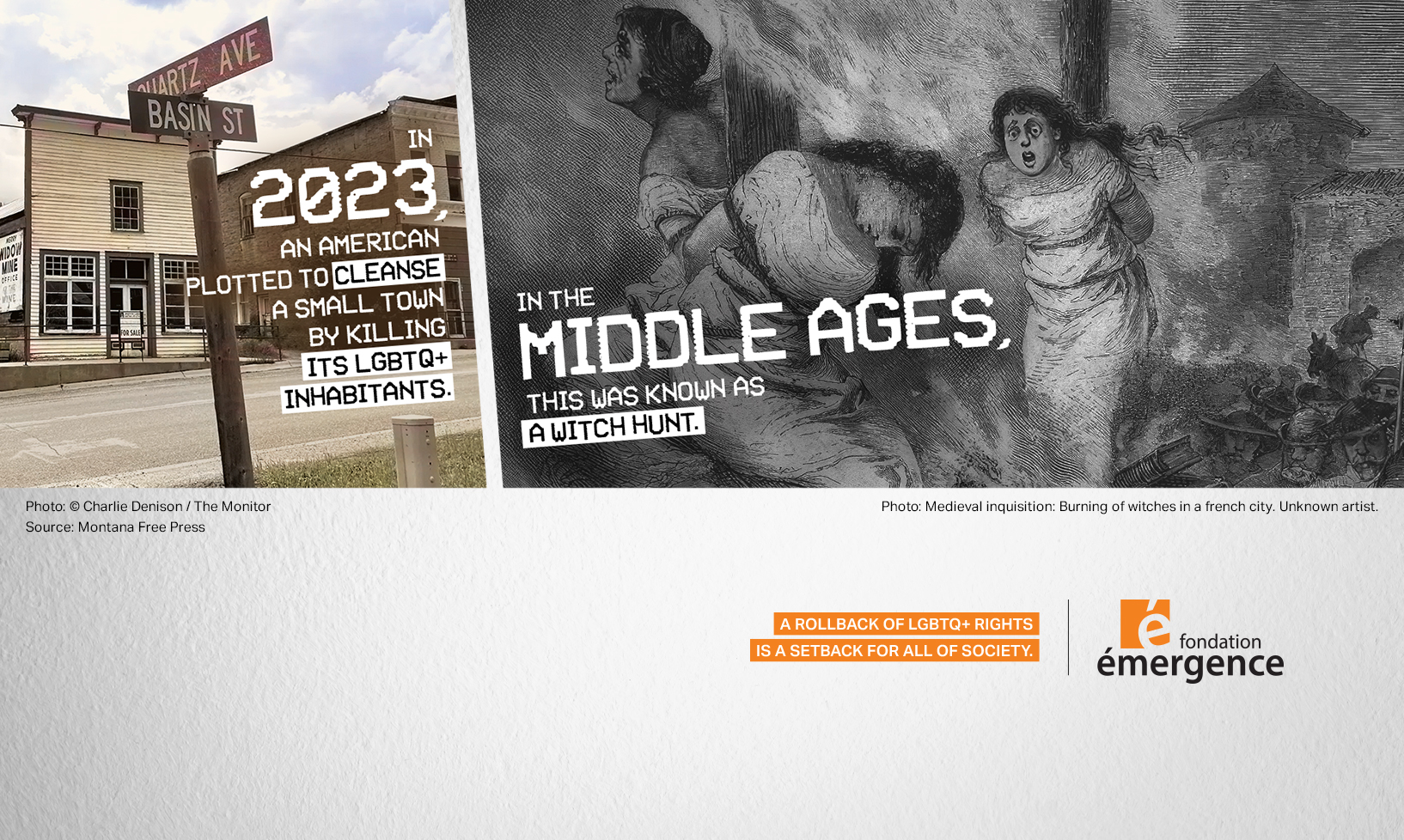 In 2023, an American wants to cleanse a city of its LGBTQ+ inhabitants by killing them, whereas in the Middle Ages, this was called witch hunting.